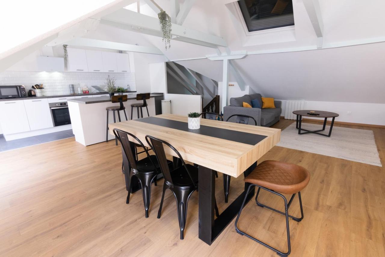 Appartement Atypique Proche Gare/ Dans L'Hyper-Centre Spacieux Pour 6P Au Coeur De 뮐루즈 외부 사진